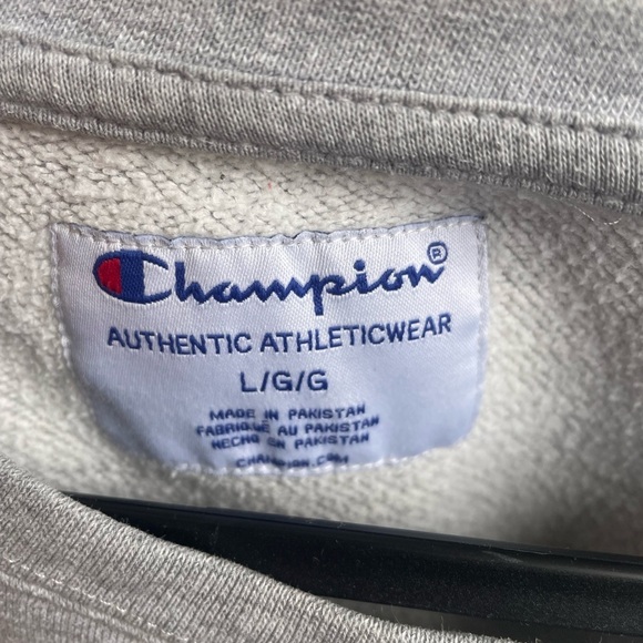 Champion Heather Gray Athletic Sweatshirt L - Picture 4 of 6